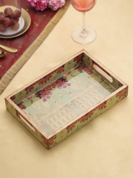 Botanica Small Rectangle Lacquer Tray