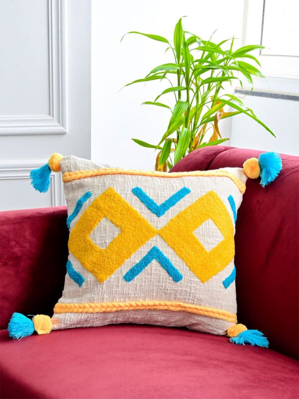 Diamond Embroidered Cushion Cover