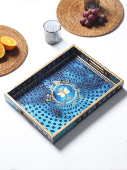 Fauna Printed Rectangle Large Tray