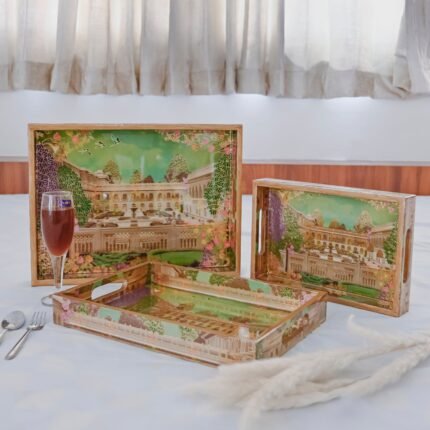 Grandeur Printed Tray Set Of 3