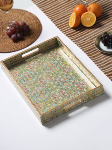 Indus Rectangle Large Lacquer Tray