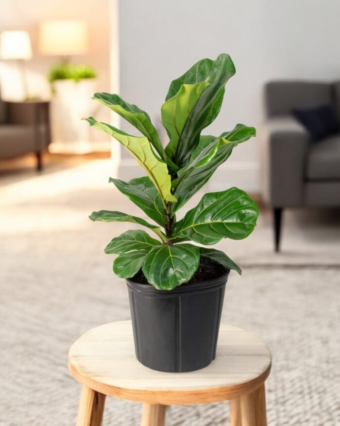 Fiddle Leaf Fig (Ficus Lyrata) Plant – Air Purifier Indoor Plant