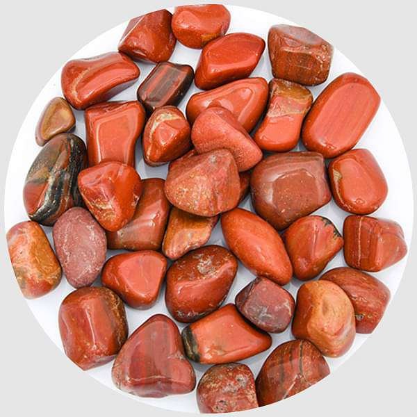 Jasper Garden Pebbles (Red, Medium) - 1 kg