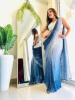 Designer & indowestern  Zara Sequence Ready to wear Pre-draped party wear & wedding wear saree
