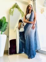 Designer & indowestern  Zara Sequence Ready to wear Pre-draped party wear & wedding wear saree - Image 2