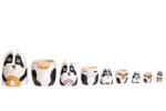 CHANNAPATNA TOYS Indian Wooden Panda Russian Nesting Dolls for Kids (2 Years+) - 6 Inch Multicolor - Set of 5 pcs | Activity Toy for Babies - Image 2