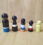 CHANNAPATNA TOYS Peg Dolls Wooden Painted Family Pretend Play Figurines - Colorful Dolls | Organic Handmade Play Kit for Kids & Toddlers (2 Years+) - Pack of 5 pcs - Image 5