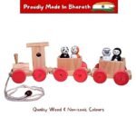 Channapatna Toys Pull Along Toy Wooden Train with 4 Animals Peg Dolls for 12 Months & Above Kids, Toddlers, Infant & Preschool Toys - Multicolor - Wooden Toys Train Indian... - Image 4
