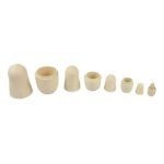 CHANNAPATNA TOYS Unpainted Wooden Russian Nesting Dolls/Stacking Toy for Kids (2 Years+) - Set of 5 pcs - 6 Inch Wood Color- Develop Problem Solving & Curiosity - Image 2