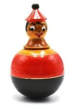 CHANNAPATNA TOYS Wooden Colourful Roly Poly Tumbler Toy for Baby, Toddlers, Kids(1 Year+) -8 Inches Wobbling Toy - Develops Curiosity & Motor Skills - Image 2