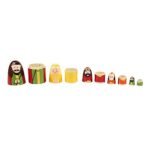 CHANNAPATNA TOYS Wooden Nativity Christmas Russian Nesting Dolls Set for Kids (2 Years+) - 6 Inch Multicolor - Set of 5 pcs - Improves Fine Motor Skills - Image 4