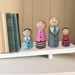 CHANNAPATNA TOYS Wooden Peg Dolls Family Non Toxic Colors (2 Years+) - Set of 4 Wooden Dolls | Pretend Play, Open Ended Toys, Waldorf Inspired, Improves Childs Creativity - Image 4