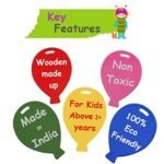 CHANNAPATNA TOYS Wooden Peg Dolls Family Non Toxic Colors (2 Years+) - Set of 4 Wooden Dolls | Pretend Play, Open Ended Toys, Waldorf Inspired, Improves Childs Creativity - Image 5