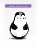 CHANNAPATNA TOYS Wooden Penguin Roly Poly Toy for Baby, Toddlers, Kids(1 Year+) Wobbling Tumbler Toy- Develops Curiosity & Motor Skills - Image 4