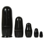 CHANNAPATNA TOYS Wooden Russian Nesting Dolls Penguin Set for Kids (2 Years+) - 6 Inch Multicolor - Set of 5 pcs - Improves Hand Eye Coordination and Fine Motor Skills - Image 2