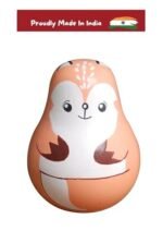 CHANNAPATNA TOYS Wooden Squirrel Roly Poly Toy for Baby, Toddlers, Kids(1 Year+) Wobbling Tumbler Toy- Develops Curiosity & Motor Skills - Image 3