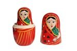 Channapatna Toys Wooden Women Russian Nesting Dolls Set for Kids (3 Years+) - 6 inch Red - Pack of 5 pcs - Develop Problem Solving & Curiosity, Pretend Play Toy for Toddlers - Image 3
