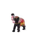 DreamKraft 6 Inch Paper Mache Elephant Action Showpiece For Home Décor-Red(16X14 Cm,6Rele-R) - Image 4