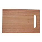 Meeran Art and Crafts Single Solid Block Neem Wood Wooden Chopping/Cutting Board Kitchen Vegetables, Fruits & Cheese, BPA Free, Eco-Friendly, Anti-Microbial (12 x 8 x 0.75 inches) - Image 5