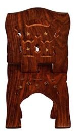 Online Quality Store Wood Book Stand (12-Inch, Brown) - Image 5