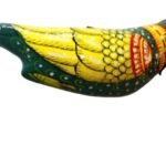 Palak Saxena Handpainted Paper Mache Indian Green Parrot Bird, Hanging Ornament, Handmade Decorative Bird for Home, Garden - Image 3
