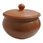 Vastuja Handmade Red Clay - 2 Litre Handi/Serving Bowl with Free Wooden Spatula “ Chemical & Toxic-Free | Perfect for Festive Feasts & Holi Delicacies - Image 5